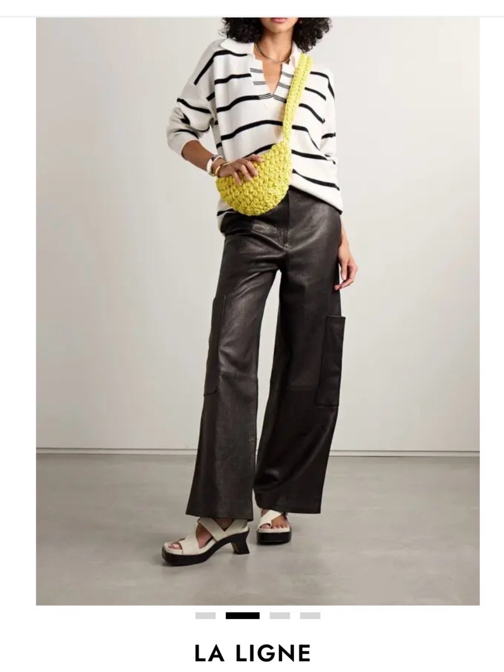 La Ligne stripe Hugo sweater wool and cashmere blend